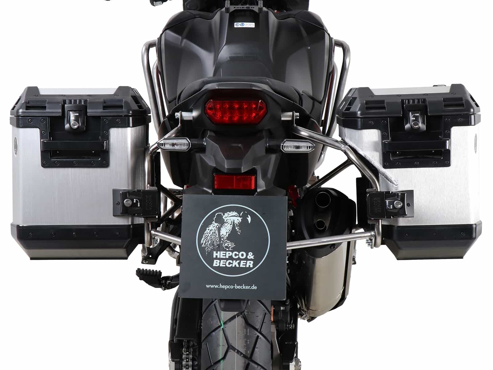 Sidecarrier Cutout stainless steel incl. Xplorer sideboxes silver for Honda CRF 1100 L Africa Twin (2019-)