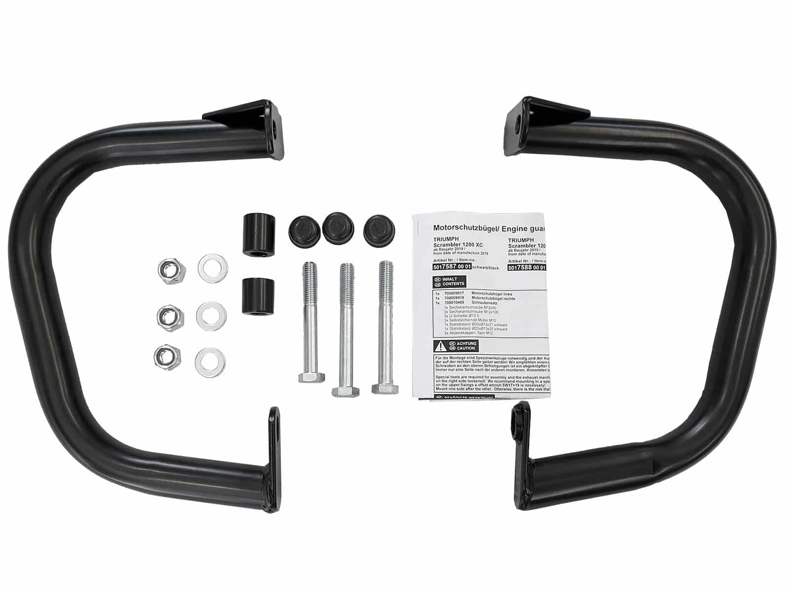 Engine protection bar black for Triumph Scrambler 1200 XE (2019-)