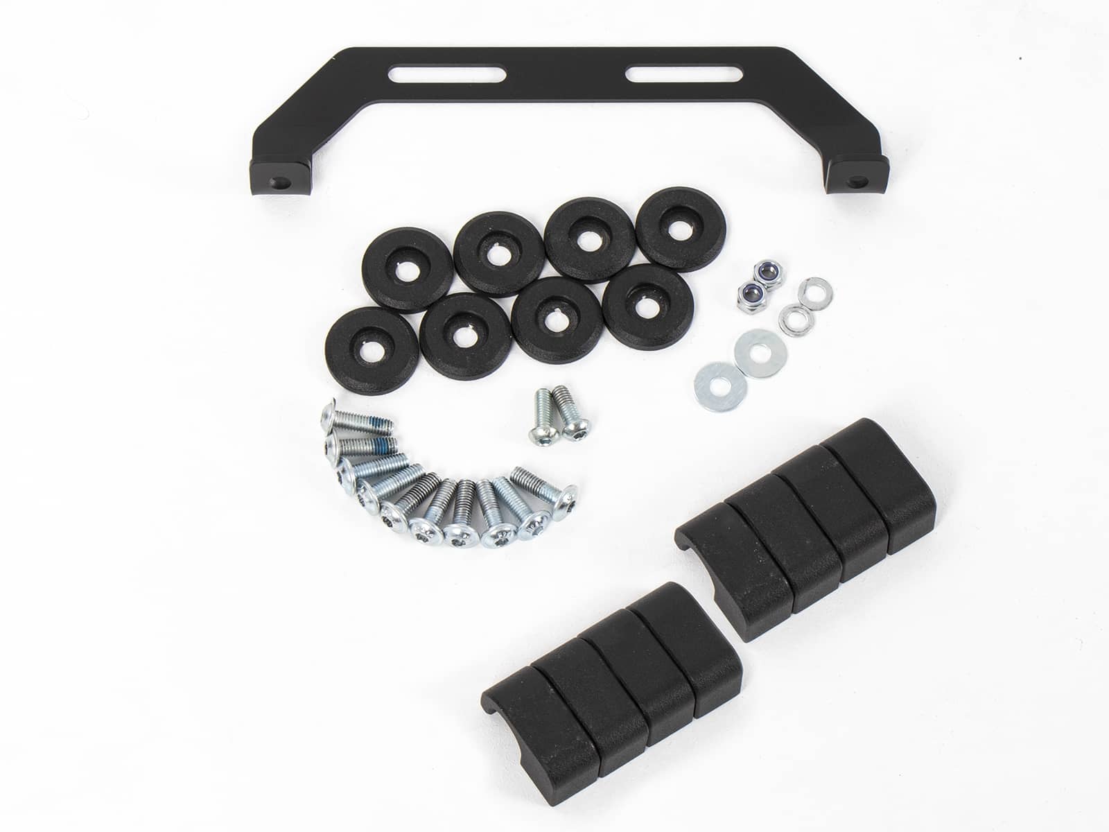 Mounting kit for Xtravel Basic universal holding plates to H&B cutout sidecase carrier