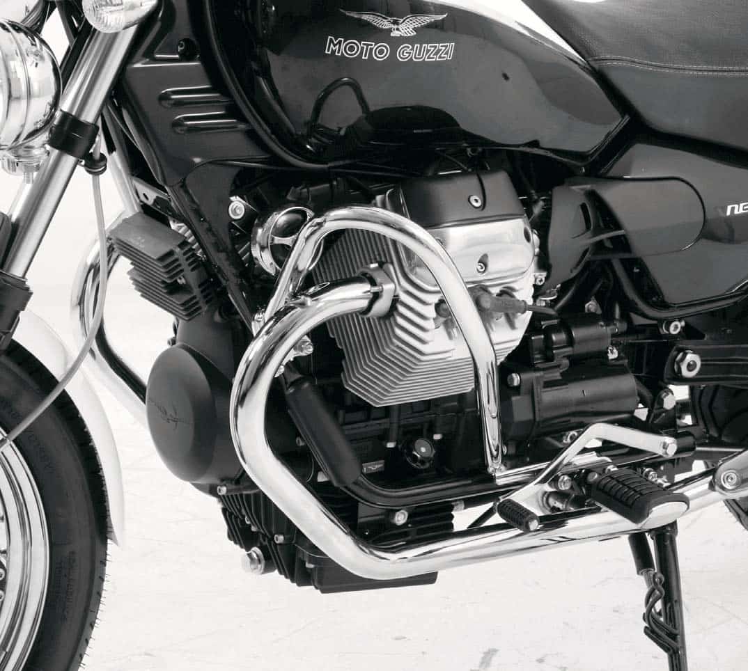 Engine protection bar chrome for Moto Guzzi Nevada Classic V 750 ie/Aquilia Nera (2004-2009)