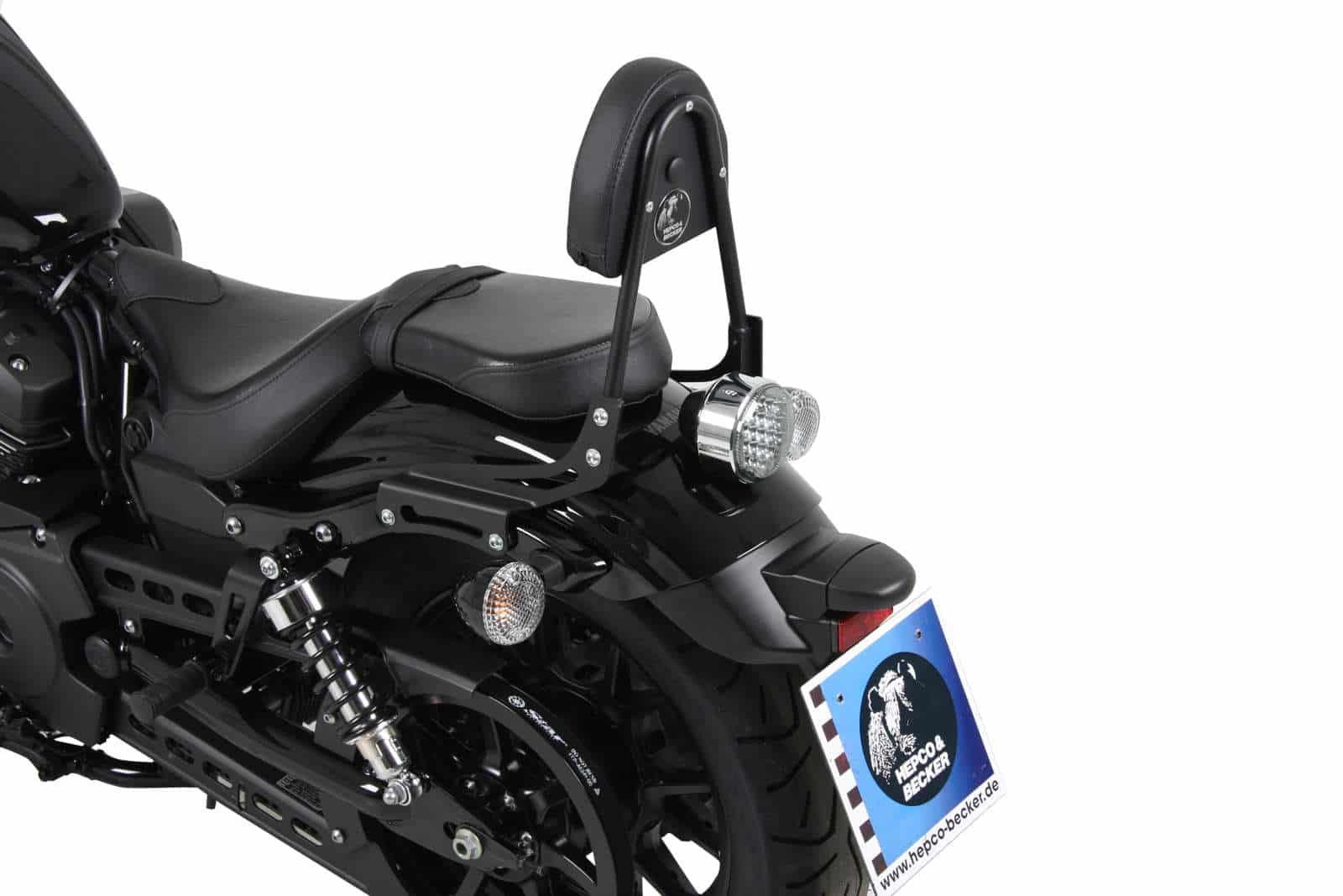 Sissybar without rearrack black for Yamaha XV 950/R (2013-2020)