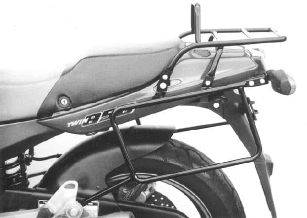 Complete carrier set (side- and topcase carrier) chrome for Yamaha TDM 850 (1991-1995)