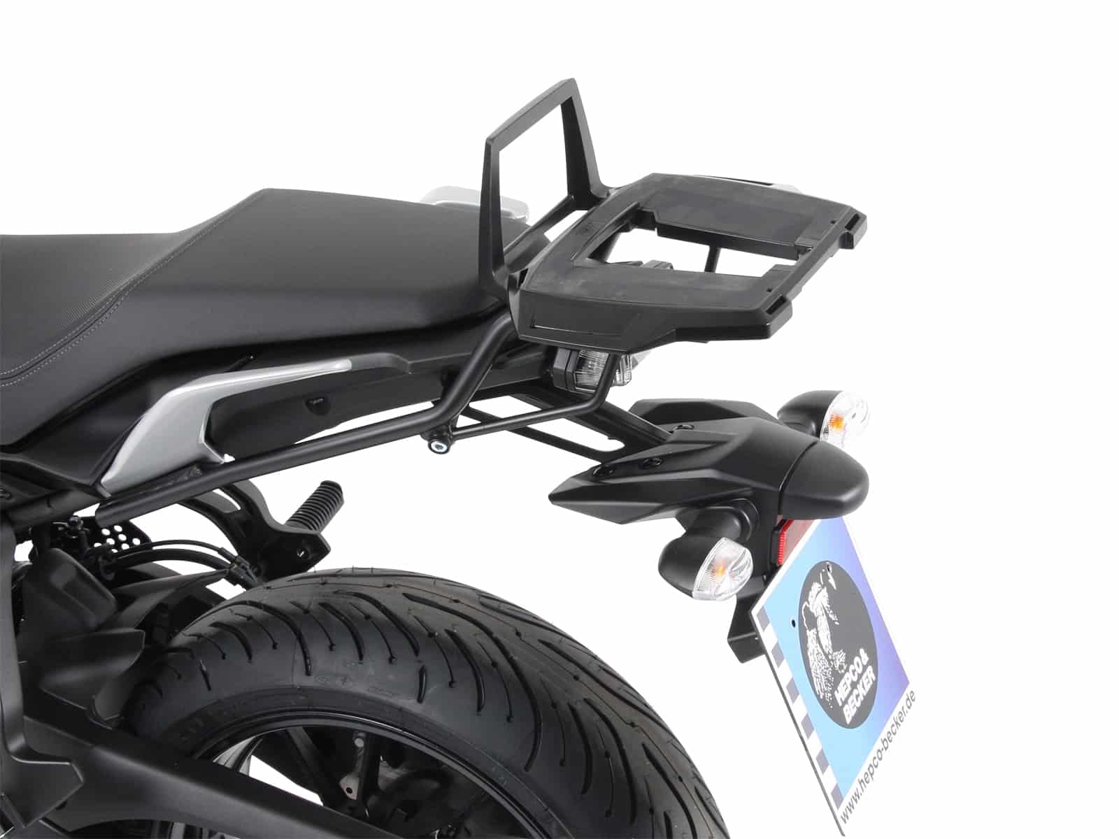 Alurack topcasecarrier black for Yamaha Tracer 7 (2021-)