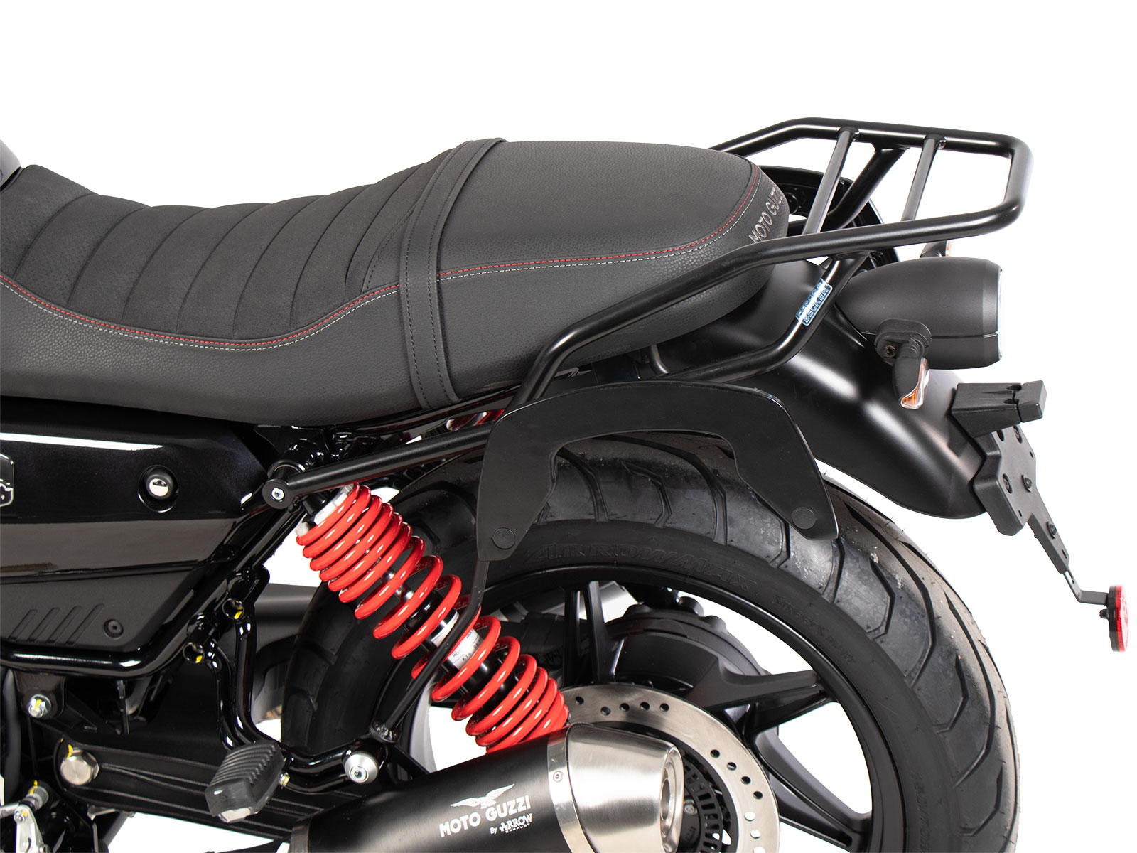 Tube rear rack - black for Moto Guzzi V7 Stone Special edition (850ccm) (2022-)