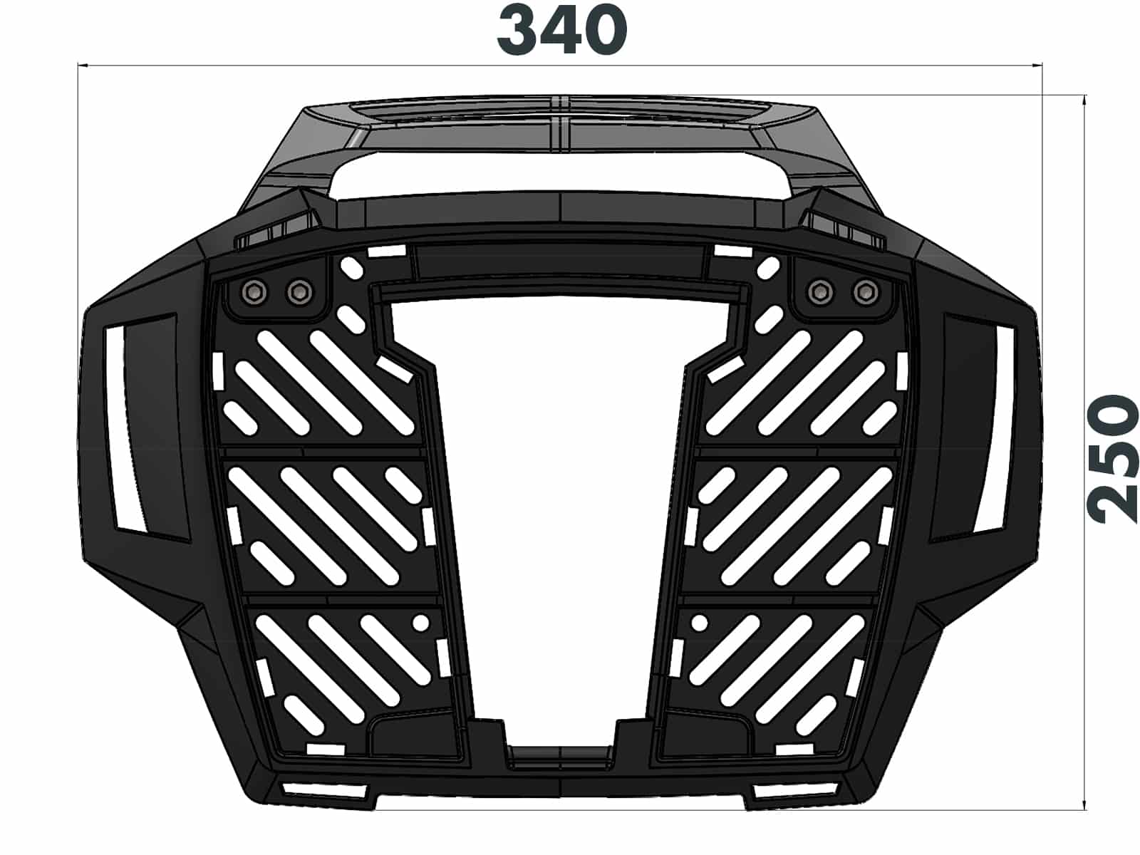Alurack top case carrier black for BMW F 850 GS Adventure (2019-)