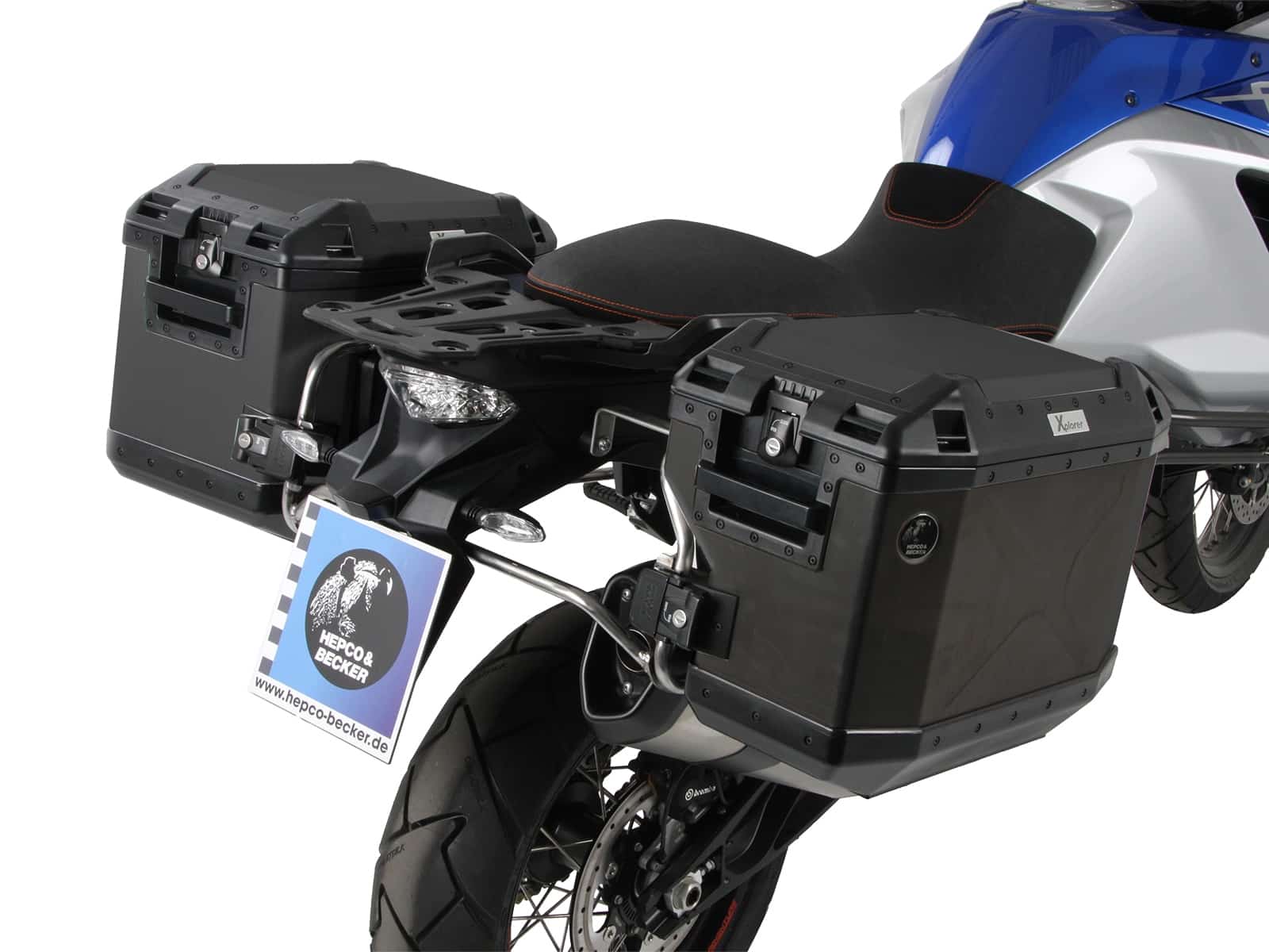 Sidecarrier Cutout stainless steel incl. Xplorer sideboxes black for KTM 1290 Super Adventure (2015-2020)