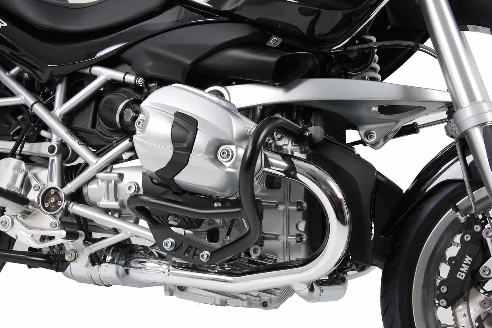Engine protection bar black for BMW R 1200 R (2006-2010)
