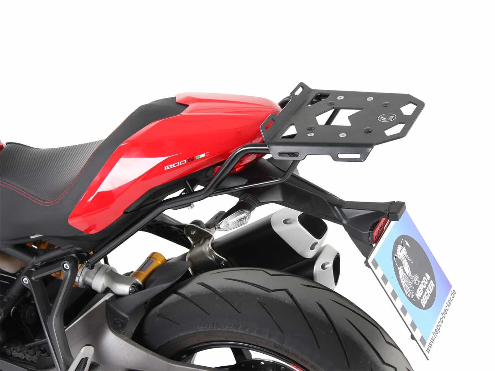 Minirack soft luggage rear rack for Ducati Monster 1200 S (2017-)