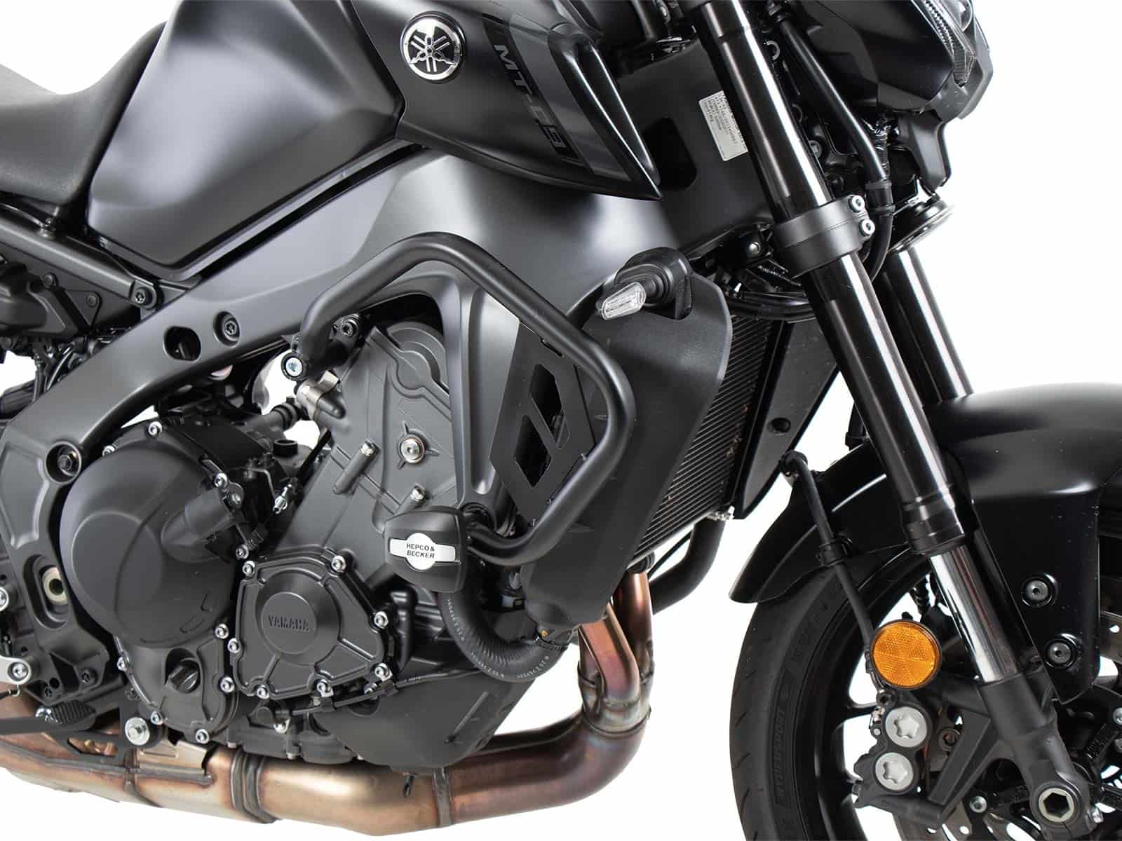Engine protection bar black incl. protection pads for Yamaha MT-09/SP (2021-)