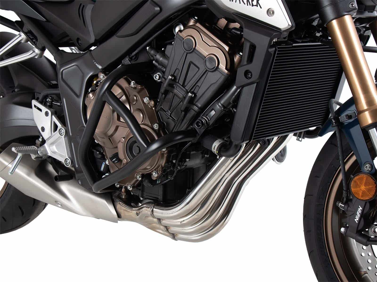 Engine protection bar "Solid" black for Honda CB 650 R (2021-)