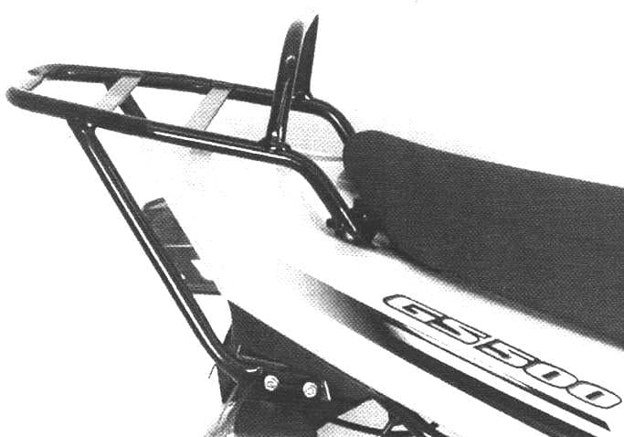 Topcase carrier tube-type black for Suzuki GS 500 / F (2001-2008)