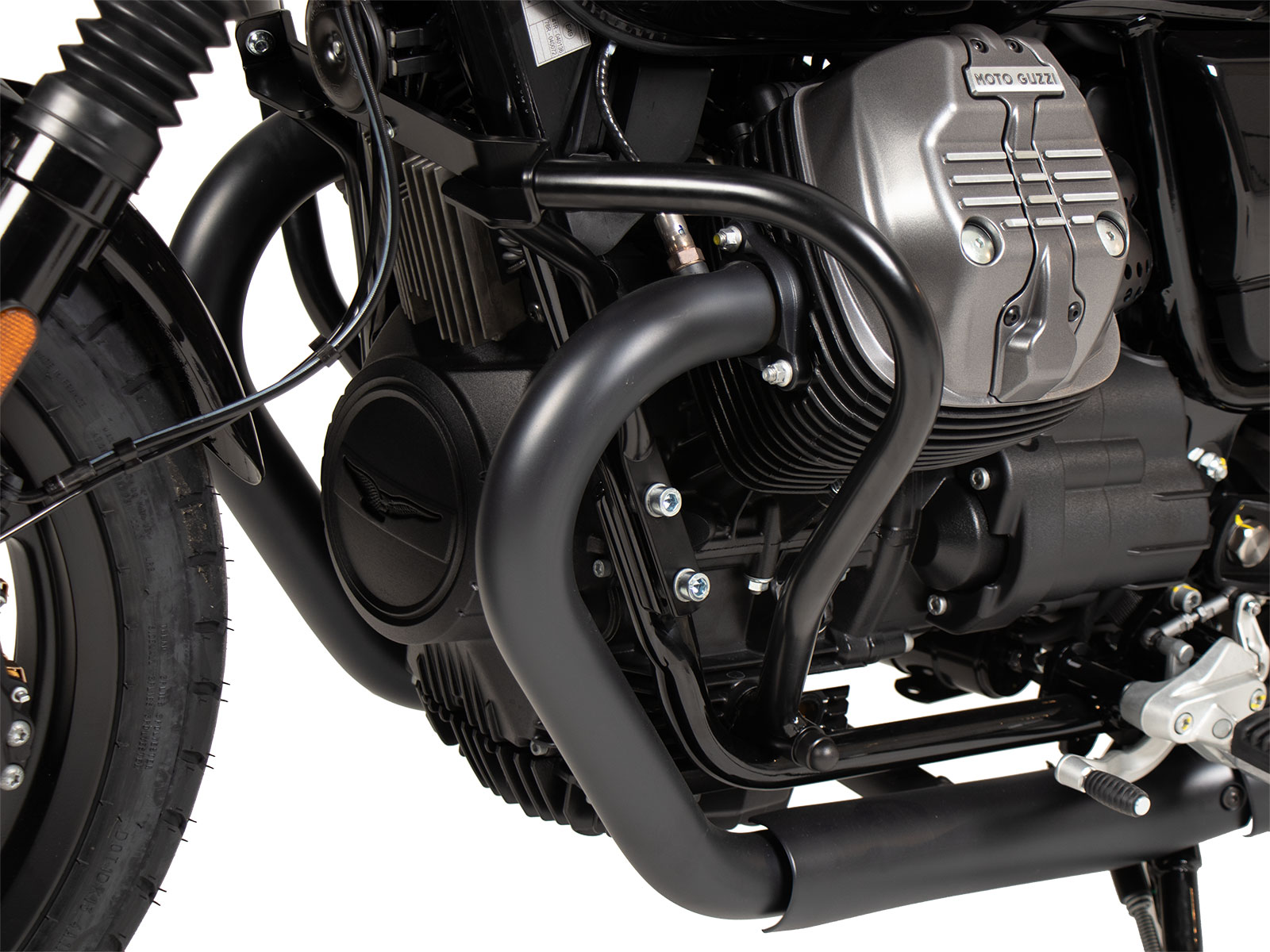 Engine protection bar black for Moto Guzzi V7 Stone Special edition (850ccm) (2022-)