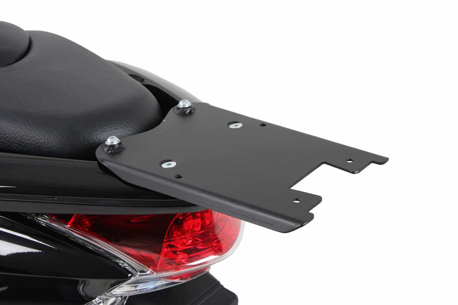 Adapter for mounting any Universal-top case – black for Honda PCX 125