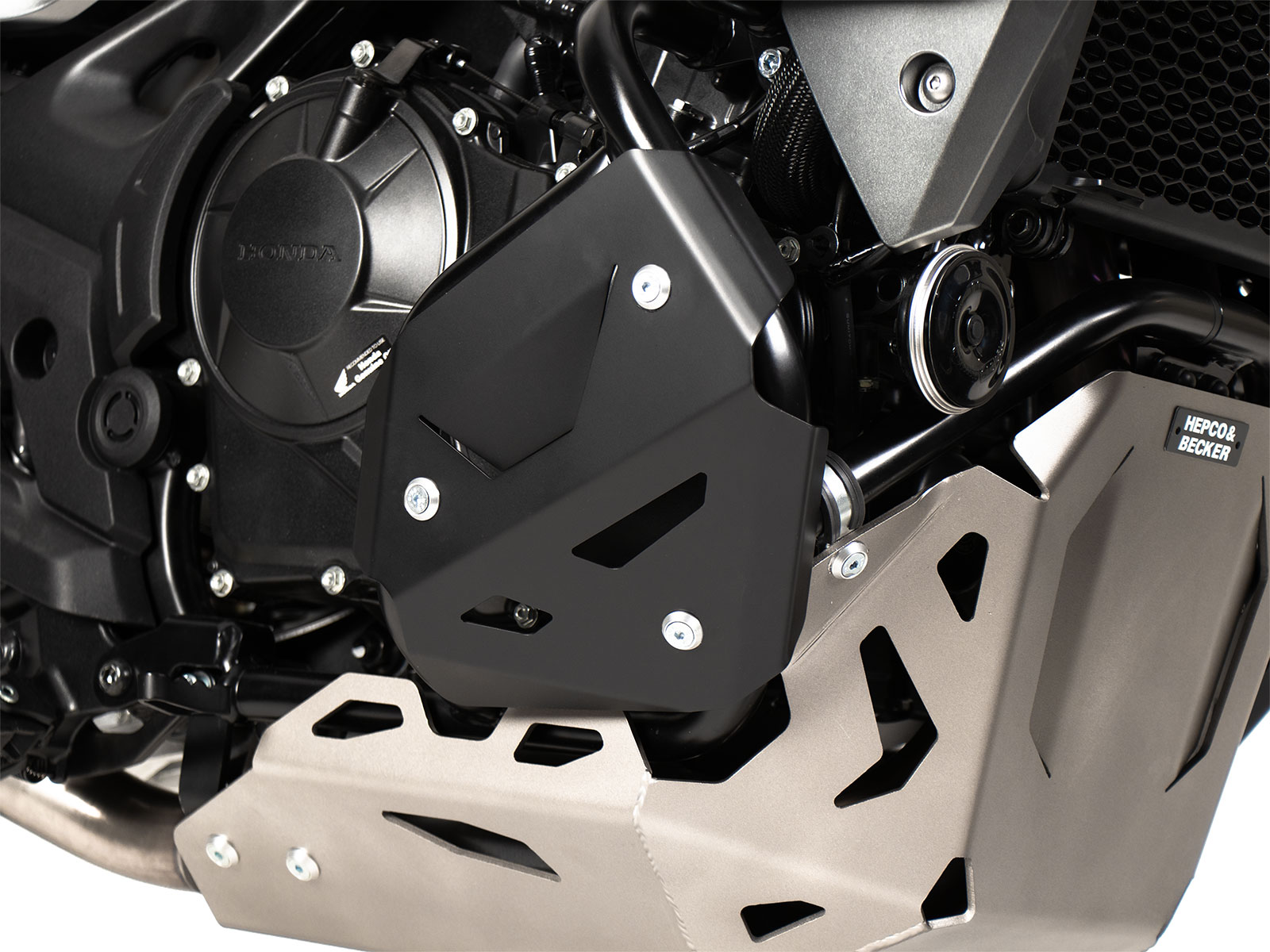 Additional plates for engine protection bar for Honda XL 750 Transalp (2023-)