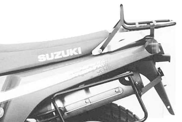 Topcase carrier tube-type black for Suzuki DR BIG 800 (1991-1997)