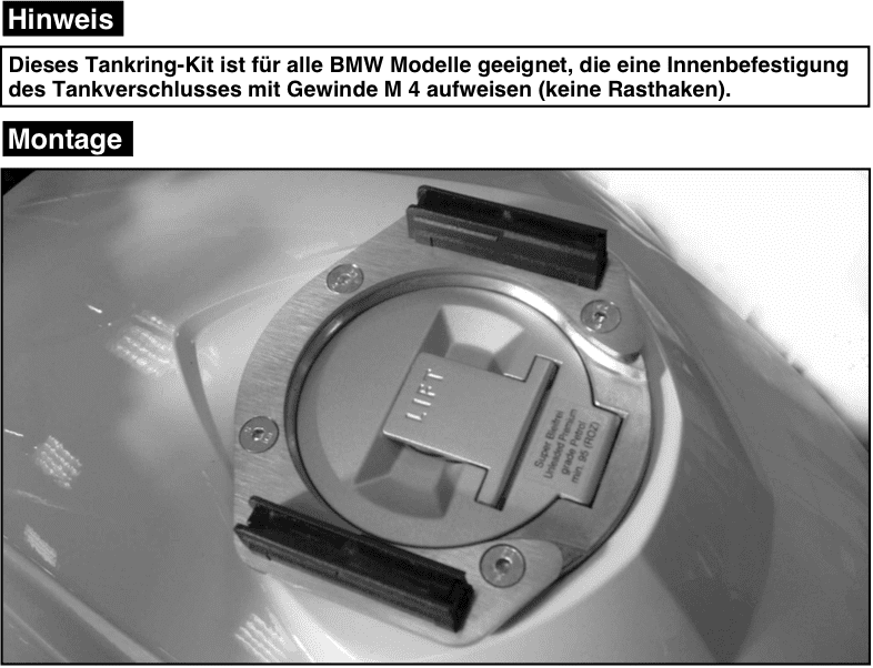 Tankring Lock-it incl. fastener for tankbag for BMW R 1200 R/Classic (2011-2014)