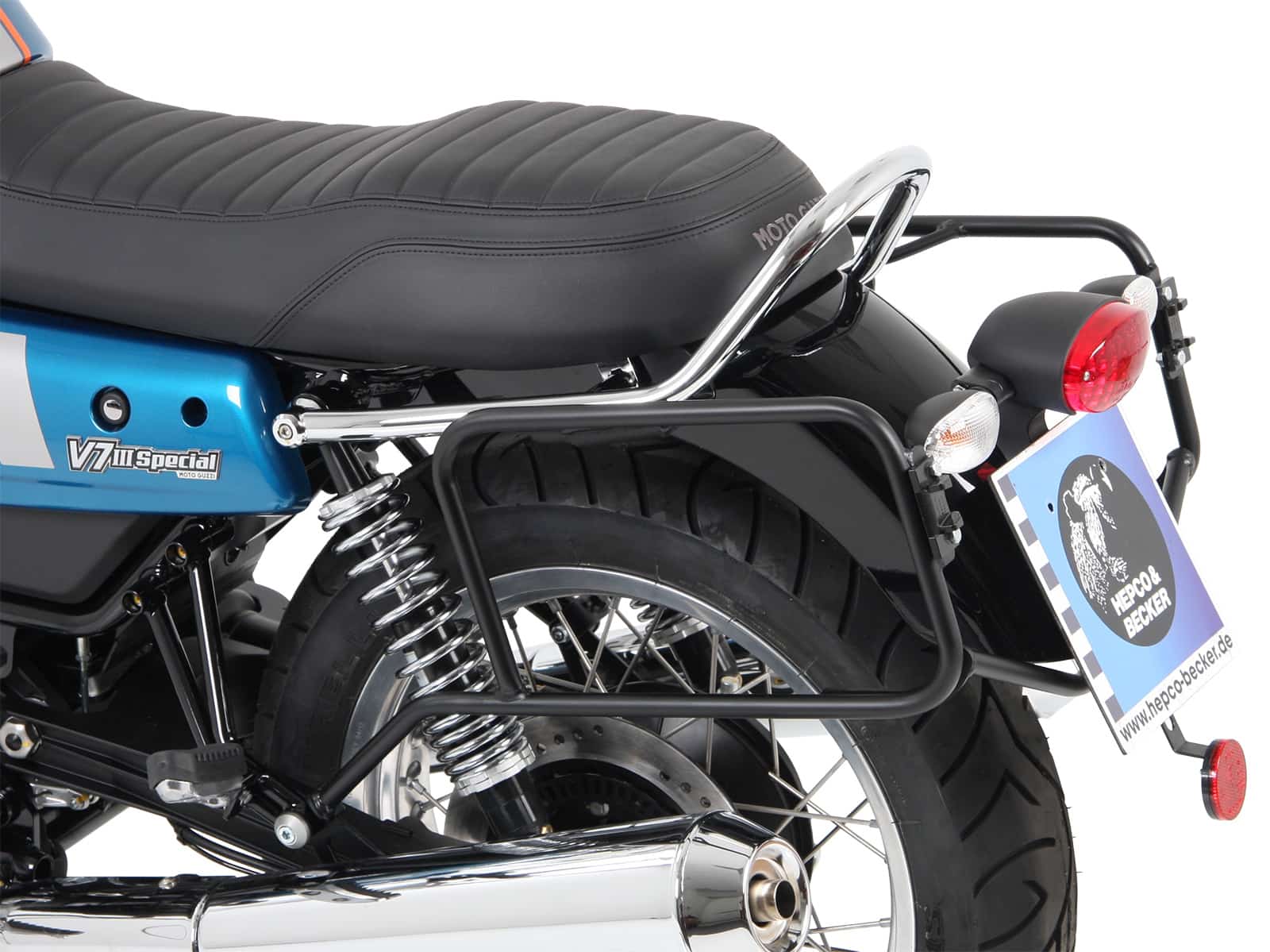 Sidecarrier permanent mounted black for Moto Guzzi V7 III (Stone