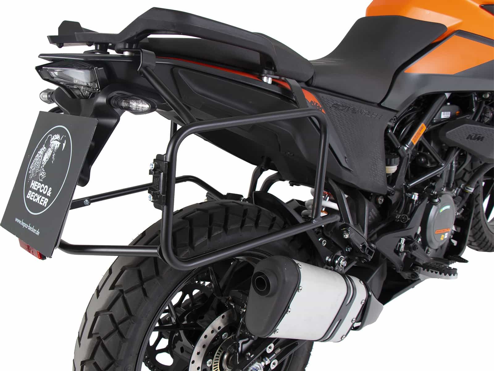 Sidecarrier permanent mounted black for KTM 390 Adventure (2020-)
