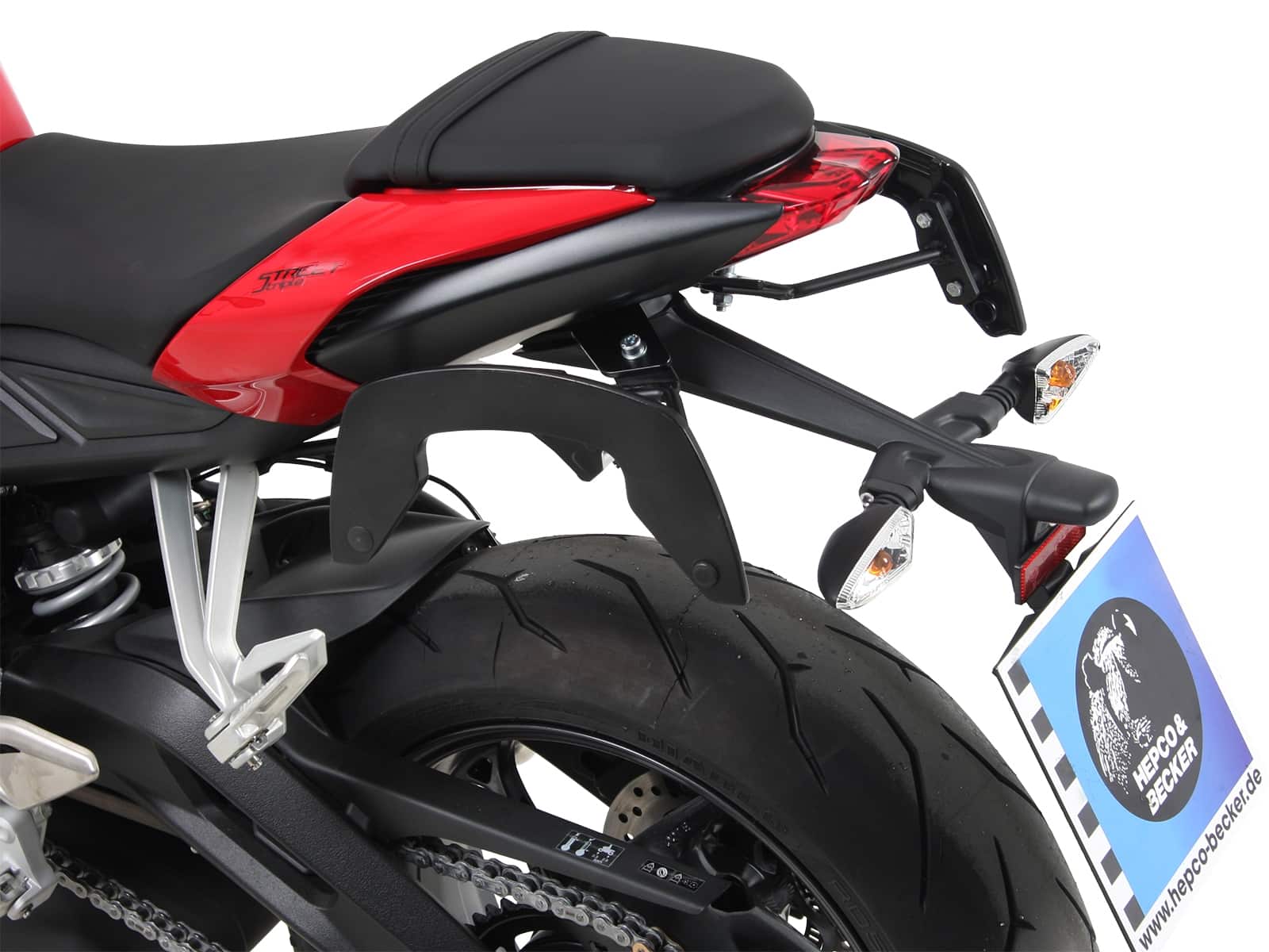 C-Bow sidecarrier black for Triumph Street Triple 765 S/R/RS/R Low (2017-2022)