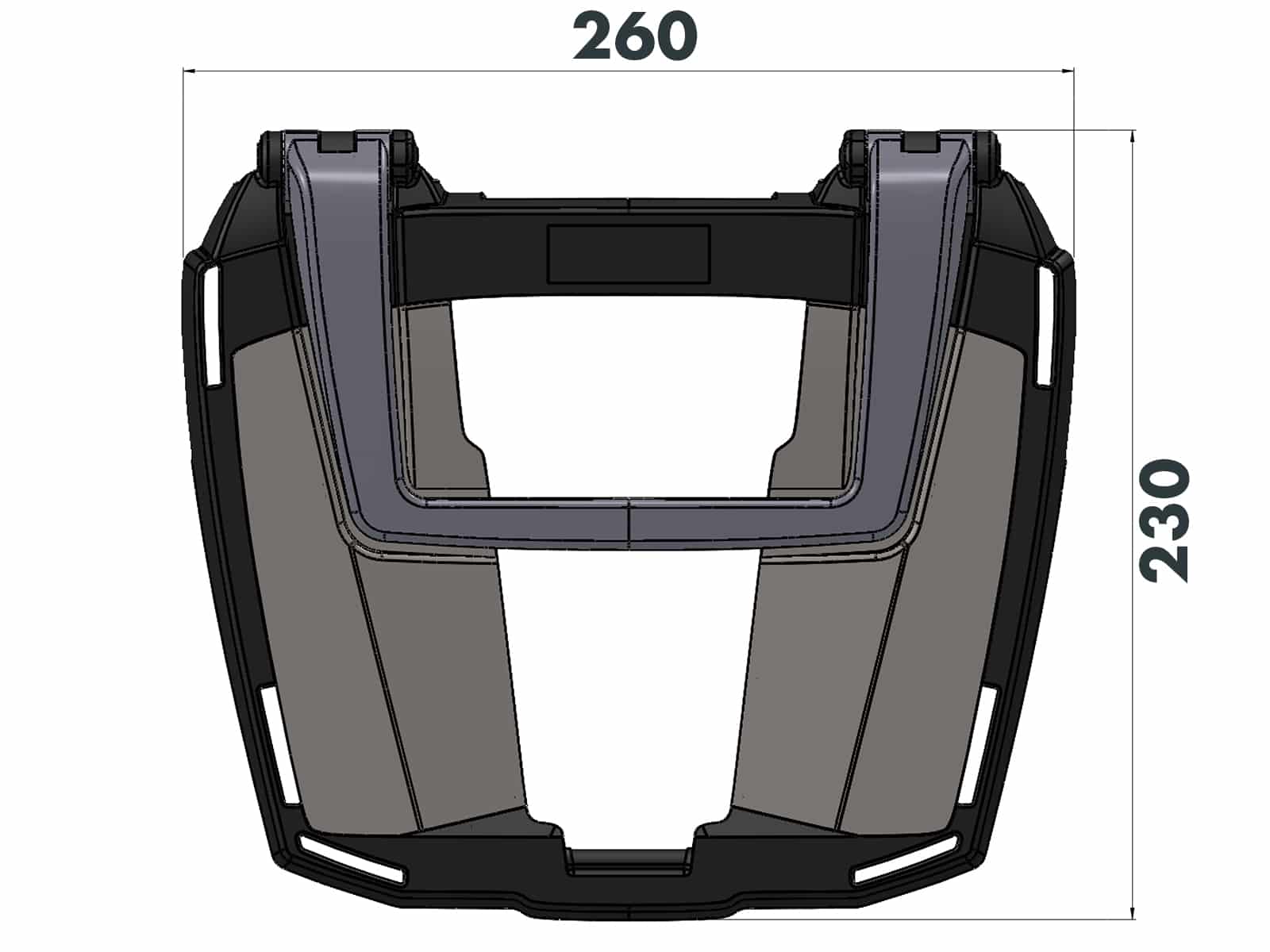 Easyrack topcasecarrier black for BMW R 1200 RT (2014-2018)