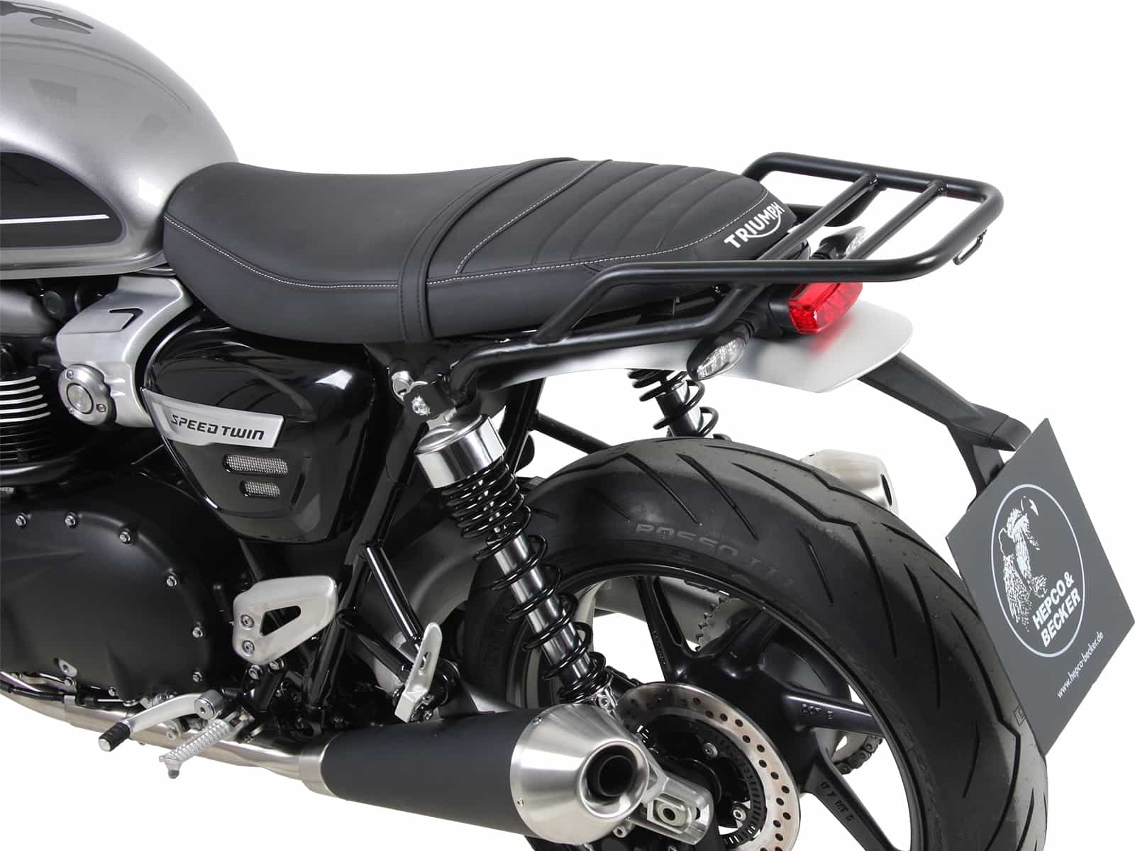Rear rack tube type black for Triumph Speed Twin (2019-)