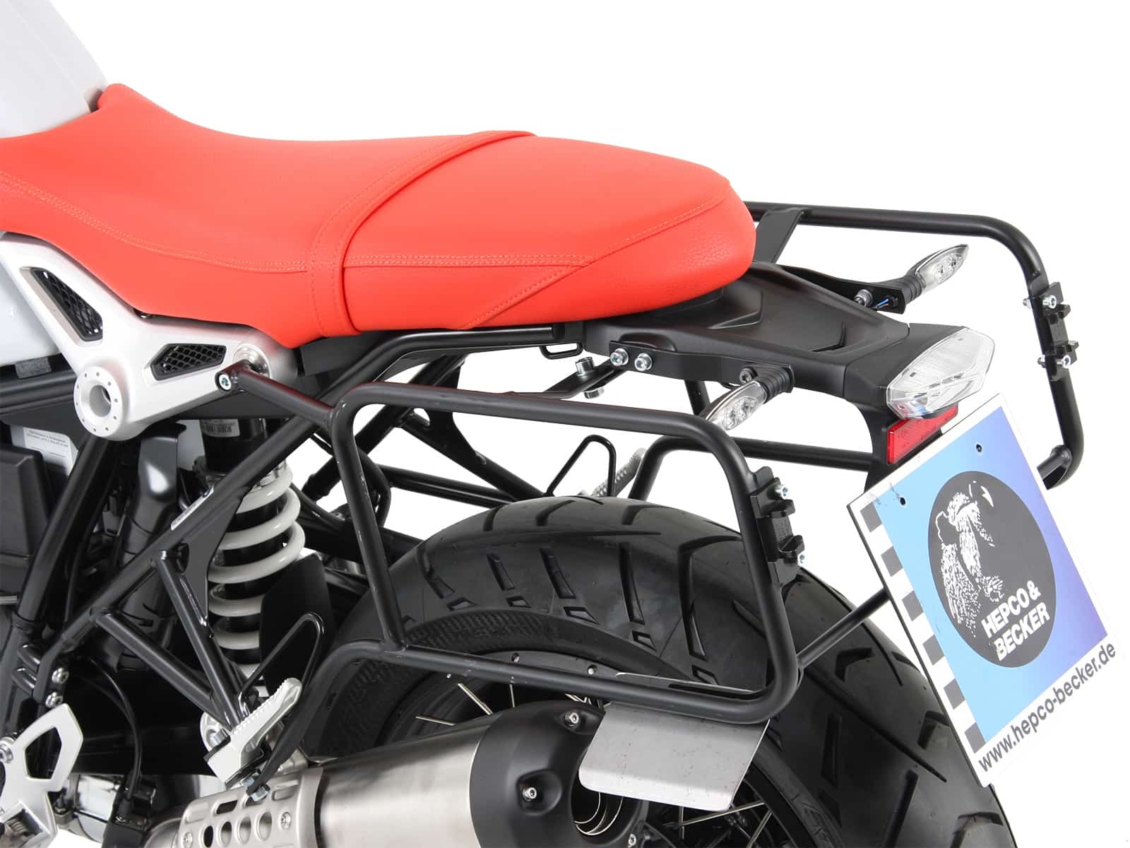 Sidecarrier permanent mounted black for BMW R nineT Pure (2017-)