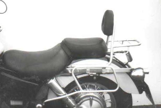 Leather bag holder tube-type - chrome for Honda VT 1100 C2 Shadow (1995-2000)