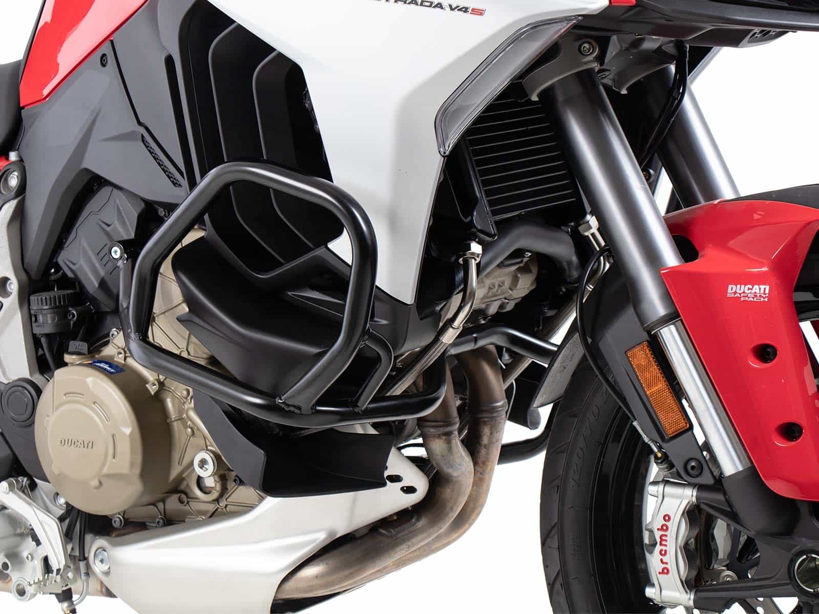 Engine protection bar black for Ducati Multistrada V4/S/S Sport/Pikes Peak (2021-)/Rally(2023-)