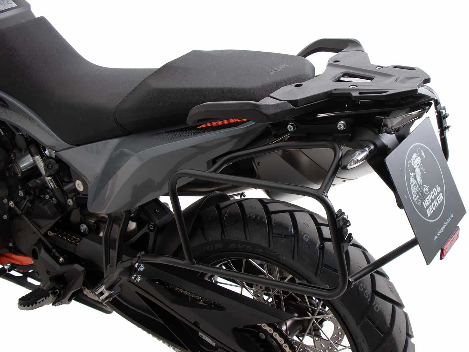 Side carrier permanent mounted black for KTM 890 Adventure / R / Rally (2021-)