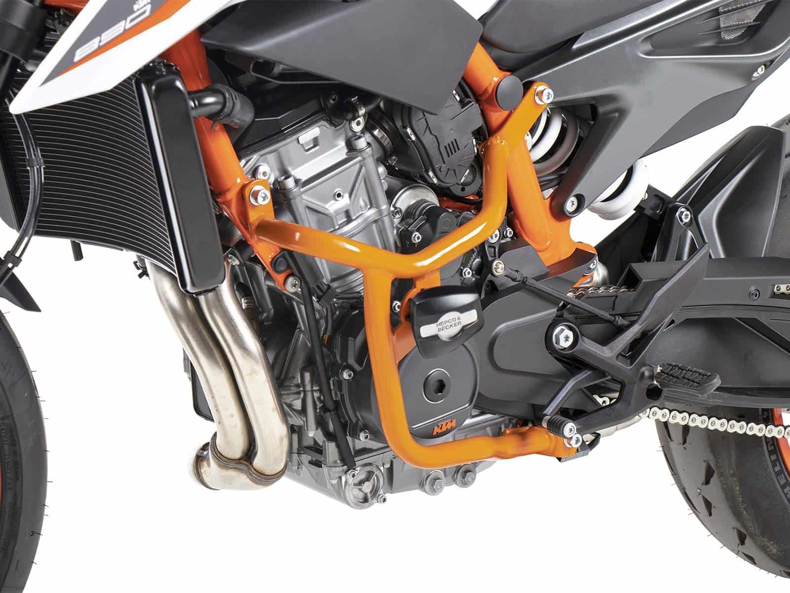 Engine protection bar orange for KTM 790 Duke (2018-)