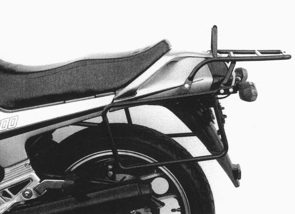 Complete carrier set (side- and topcase carrier) black for Yamaha XJ 600 (1984-1985)