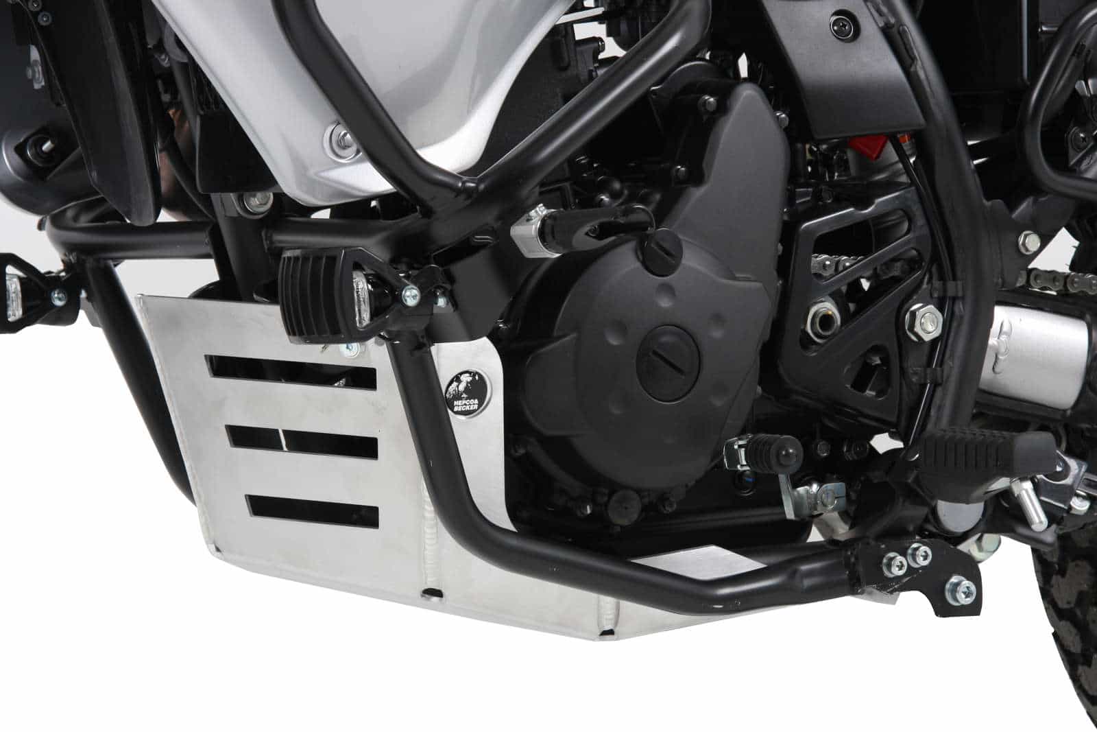 Engine protection plate aluminium for Kawasaki KLR 650 Export-Modell (2008-)
