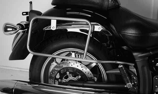 Sidecarrier permanent mounted chrome for Yamaha XVS 1300 Midnight Star (2007-2016)