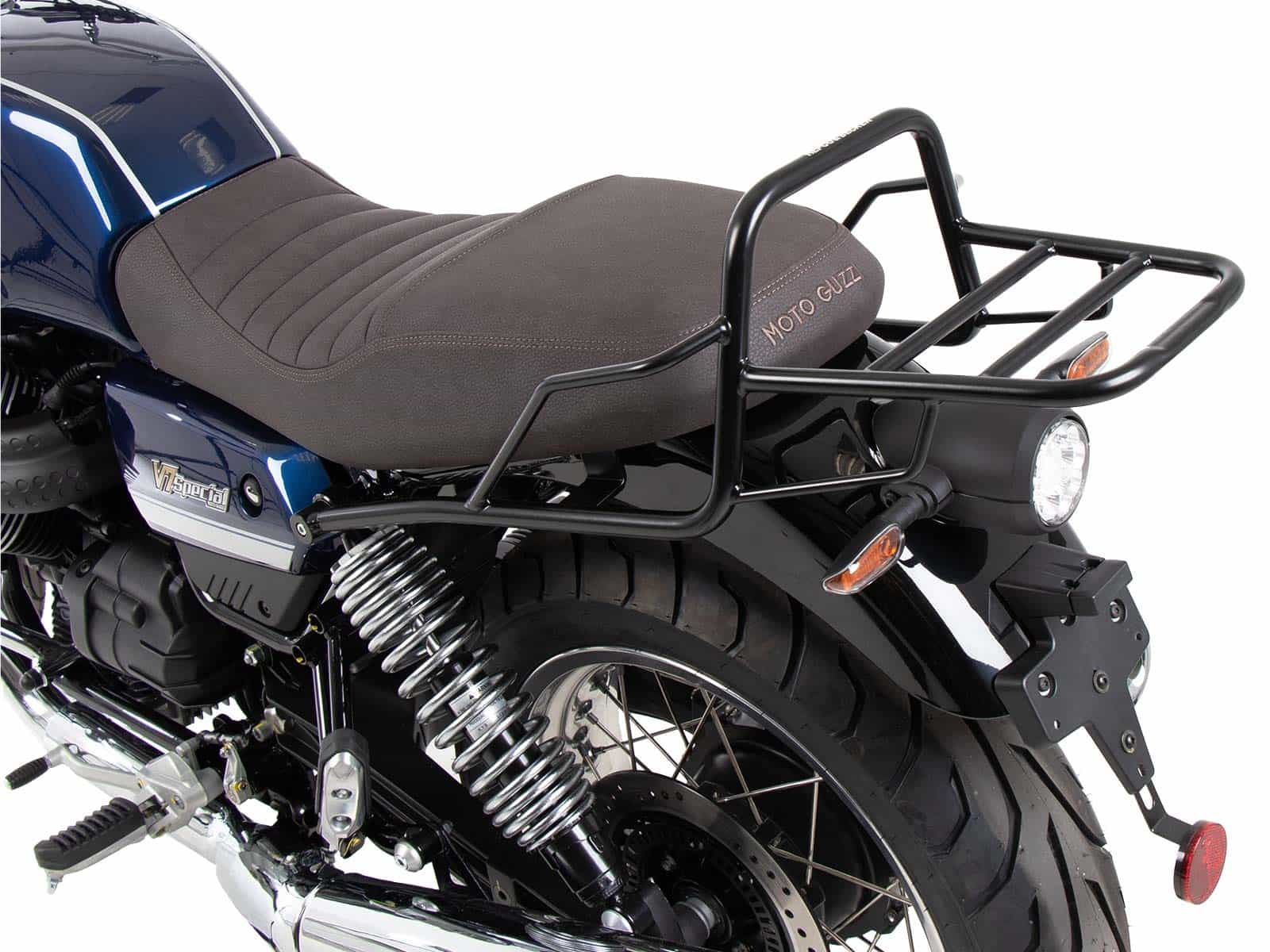 Tube rear rack black for Moto Guzzi V7 Special/Stone/Centenario (850 ccm) (2021-)