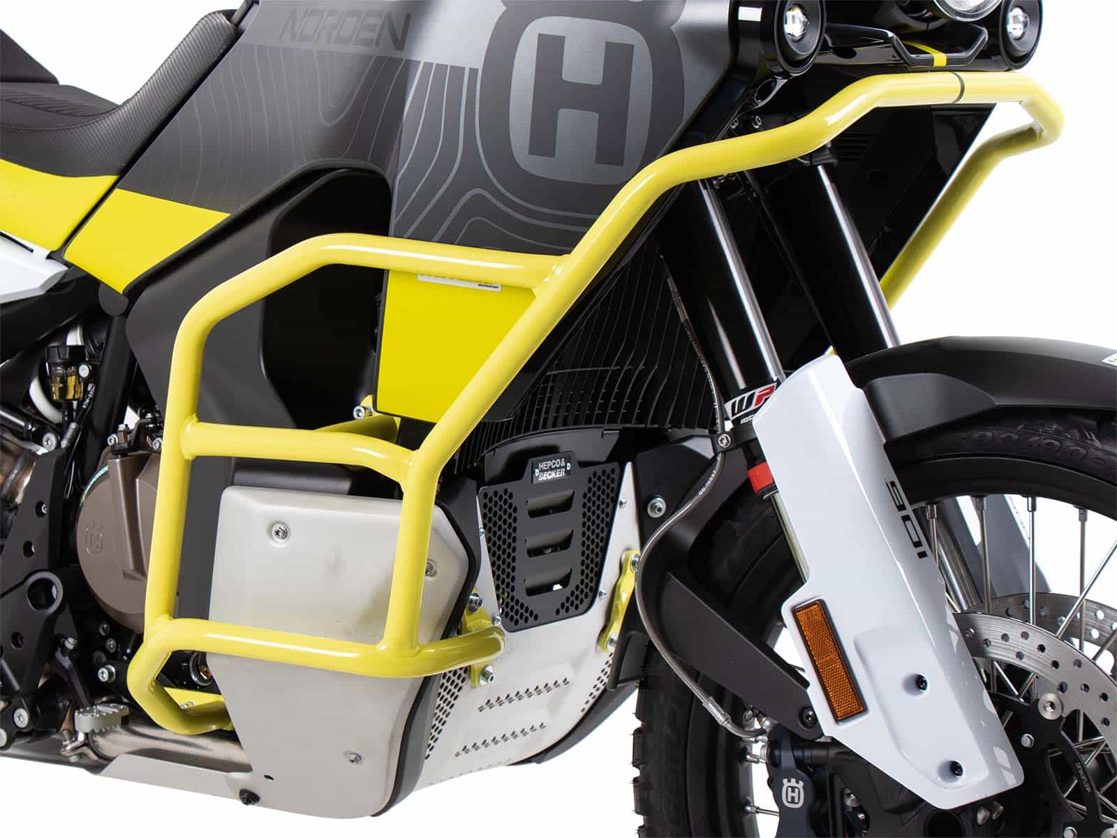 Engine protection bar "Solid" yellow for Husqvarna Norden 901 (2022-)