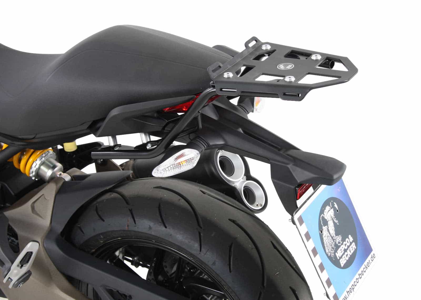 Minirack soft luggage rear rack for Ducati Monster 821 (2014-2017)