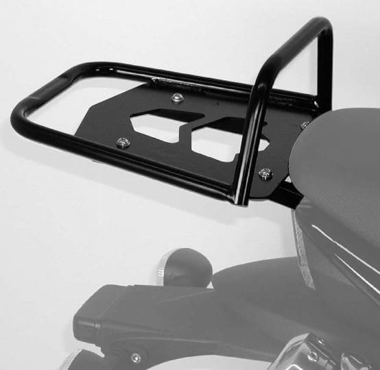 Topcase carrier tube-type black for Triumph Speed Triple 1050 (2006-2007)