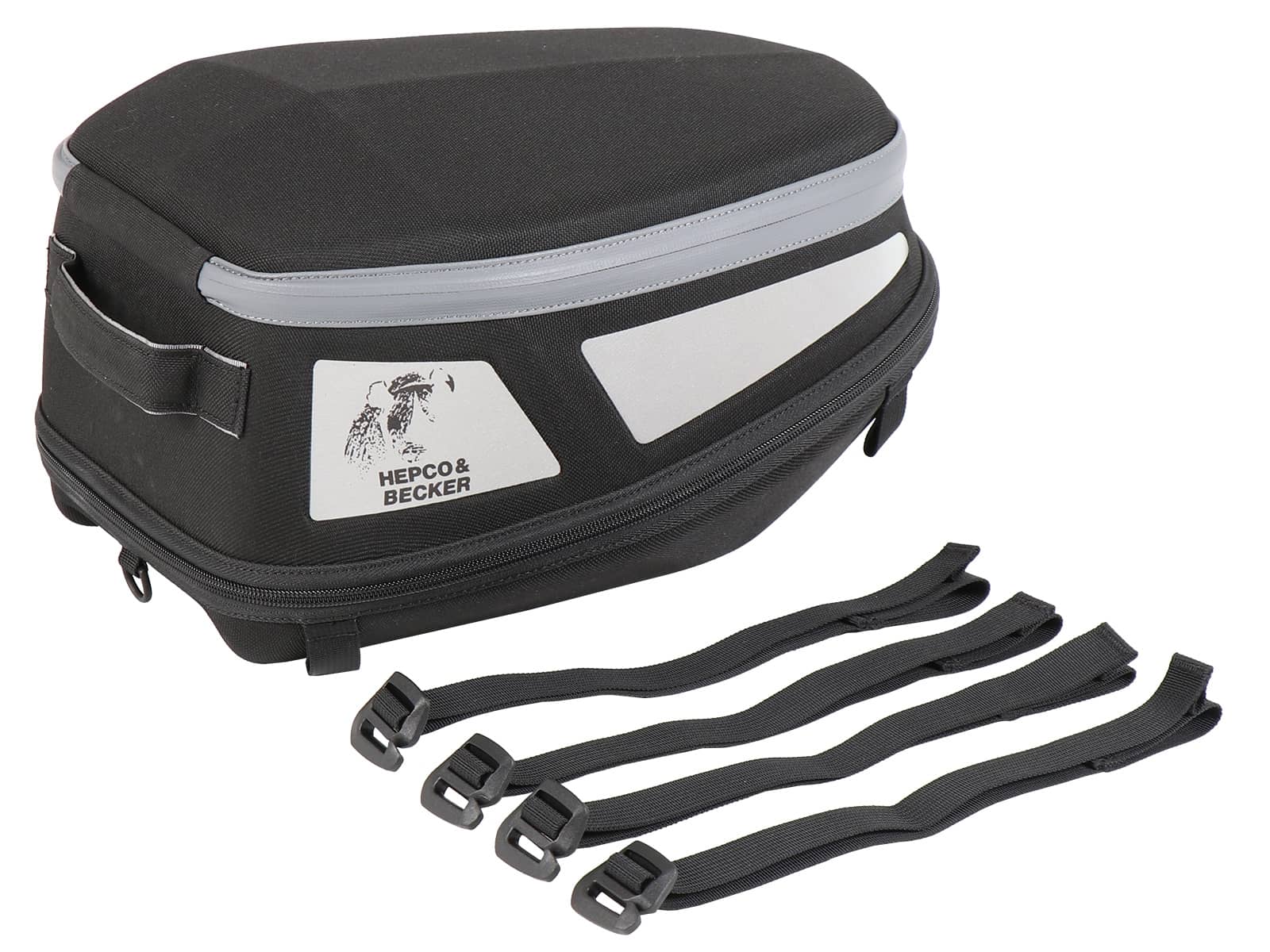 Royster rear bag Sport with strap fastening kit – black/grey