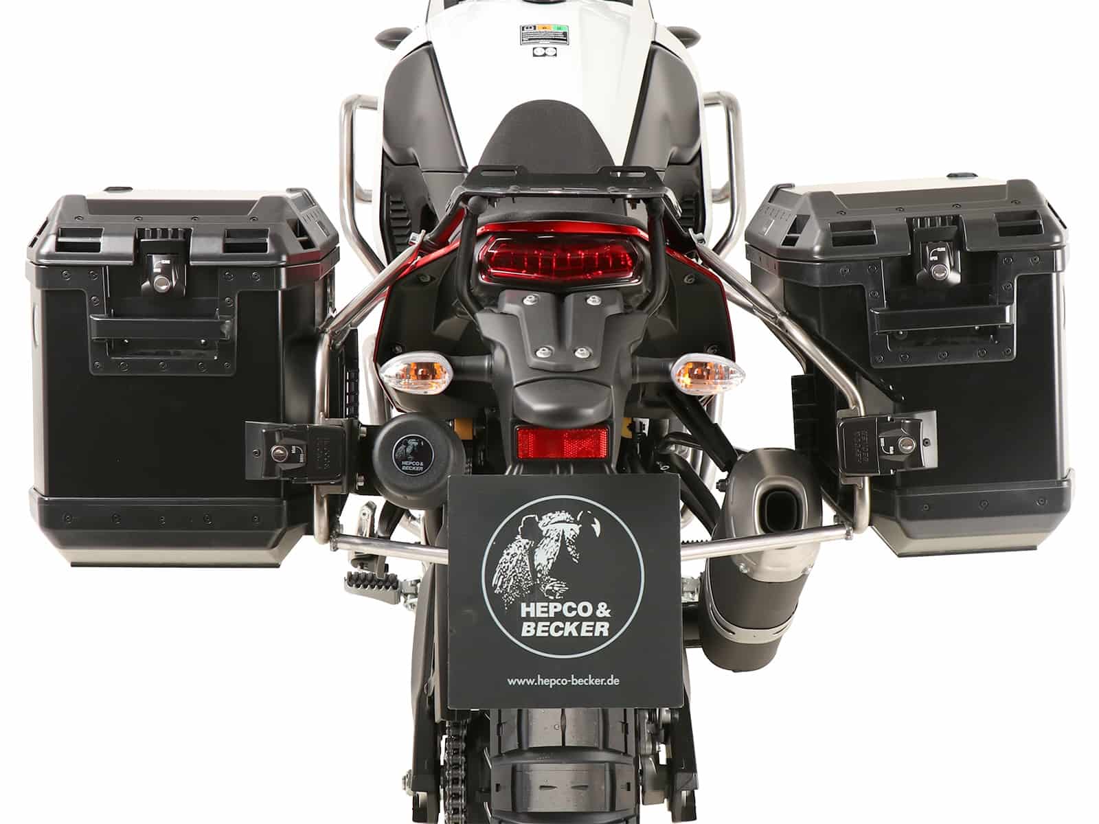 Sidecarrier Cutout black incl. Xplorer Cutout sideboxes for Yamaha Ténéré 700 / Rally (2019-)