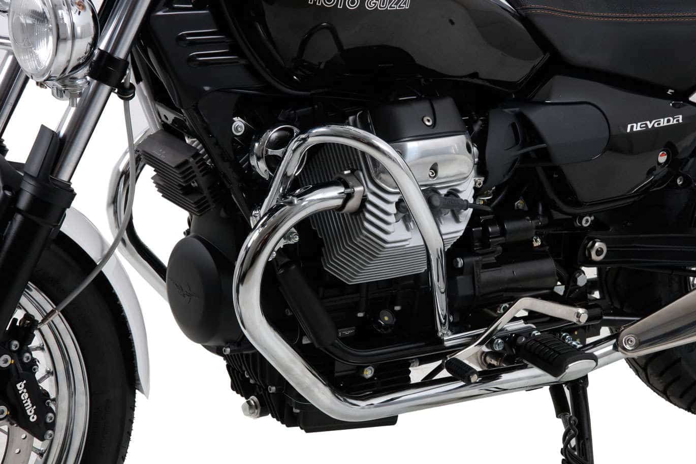 Engine protection bar chrome for Moto Guzzi Nevada 750 Anniversario (2010-2011)