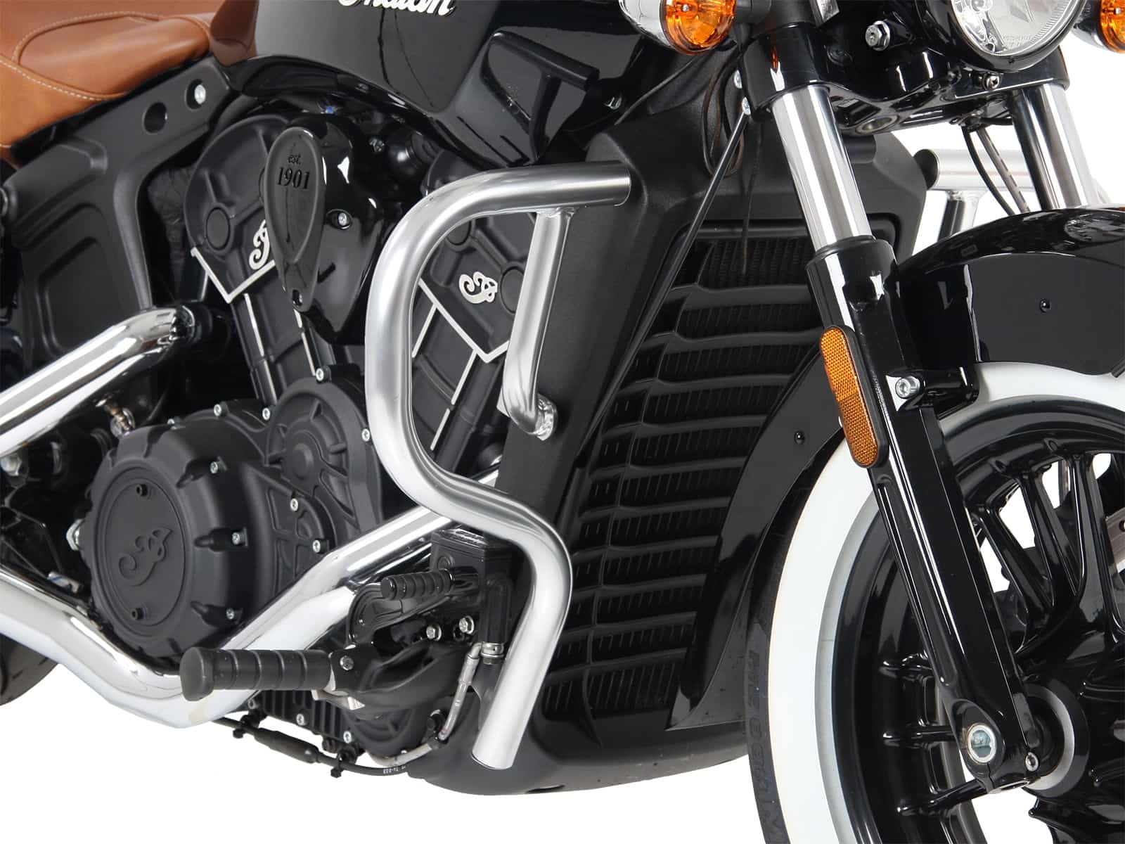 Engine protection bar chrome for Indian Scout Bobber / Sixty / Twenty / Rogue (2017-)