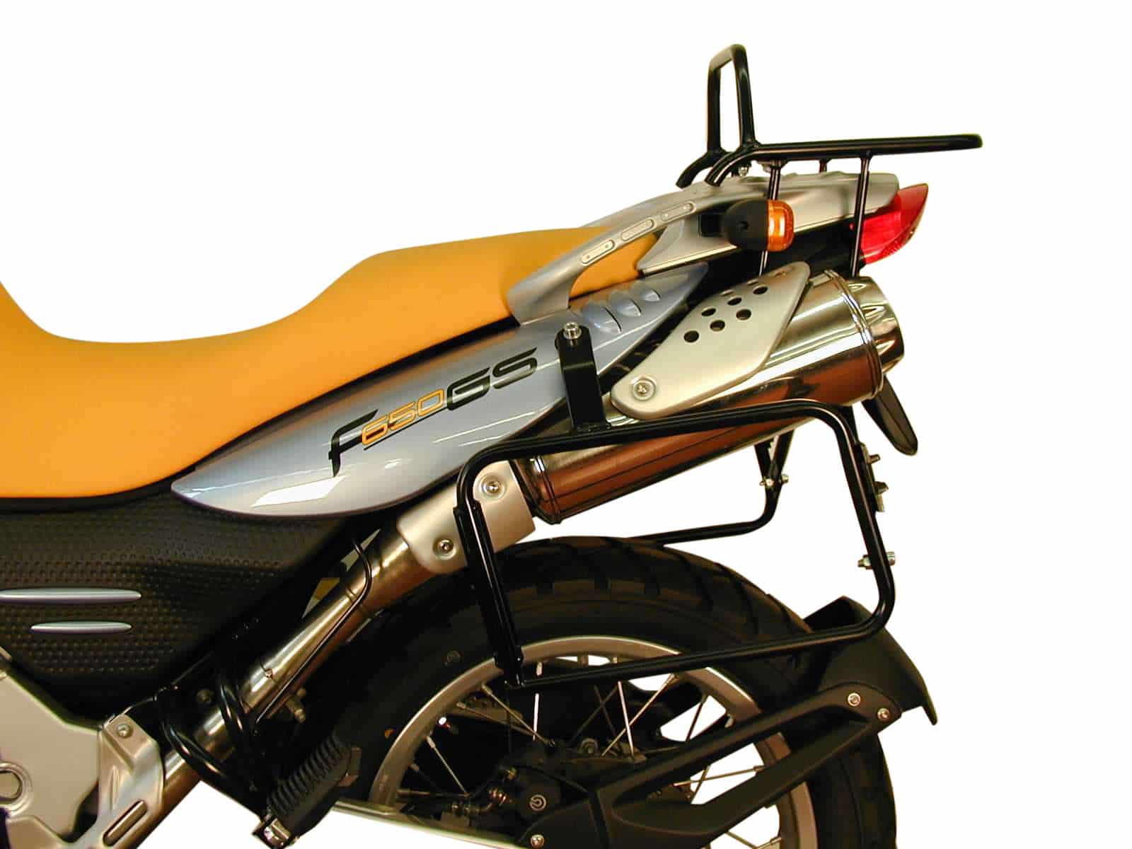 Sidecarrier permanent mounted silver for BMW F 650 GS Dakar (2004-2007)/F 650 GS/G 650 GS (single cylinder)