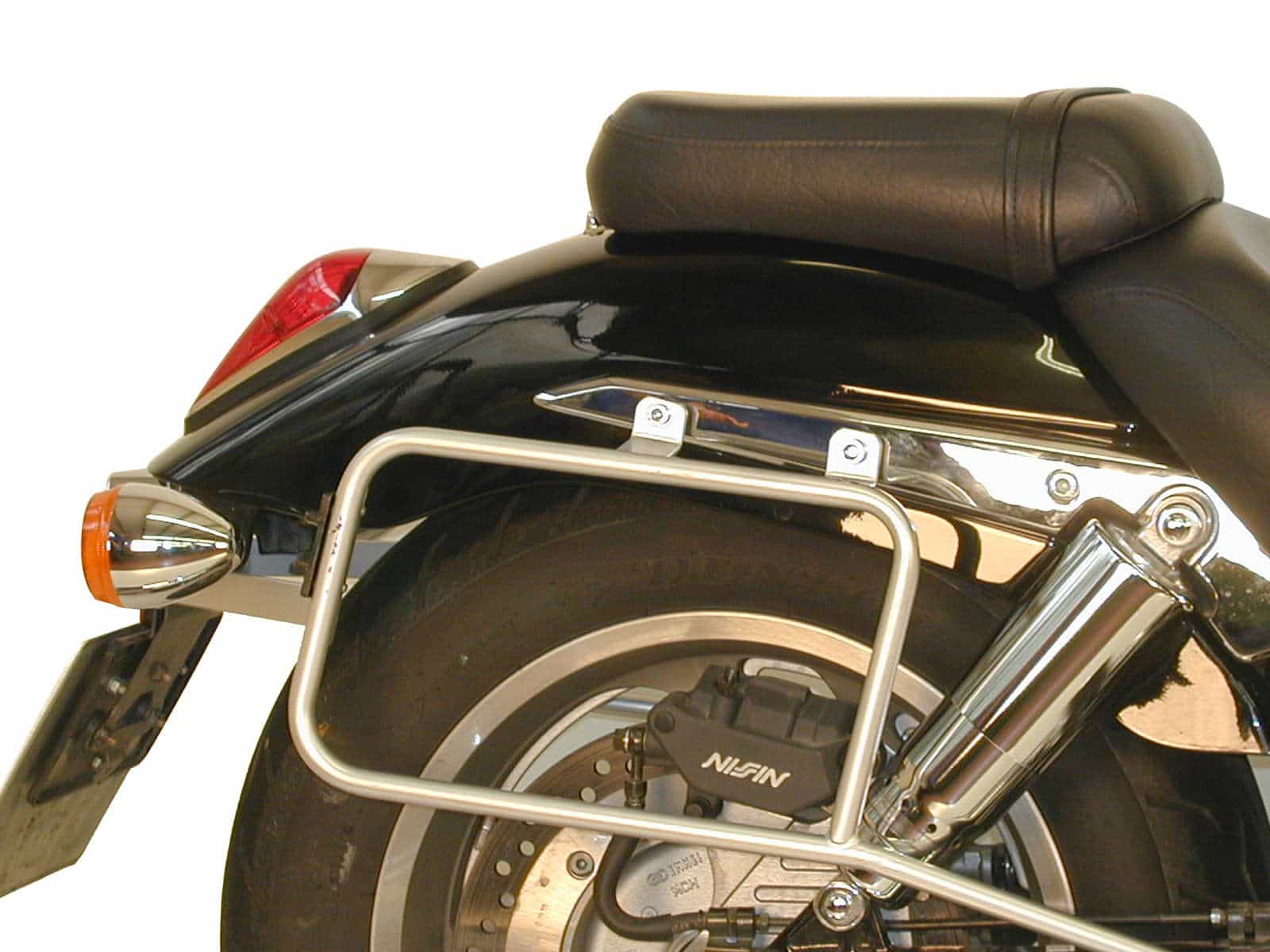 Sidecarrier permanent mounted chrome for Honda VTX 1800 (2001-2006)